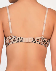 La Senza Trendy Pushup Plunge Bra Animal Print / 34B