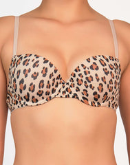 La Senza Trendy Demi Bra Animal Print / 34B