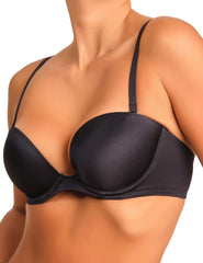 La Senza Strapless Pushup Plunge Bra 34B / Black