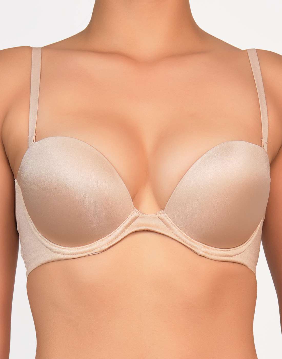 La Senza Strapless Pushup Plunge Bra Nude / 34B