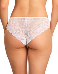 La Senza Sexy Cheeky Lace Panties MED / White