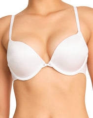 La Senza Sexy Double Pushup Plunge Bra 34B / White