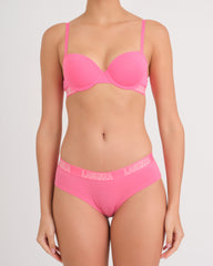 Rx Ll Demi Knockout Cdp Logo Ctn HOT PINK / 34B