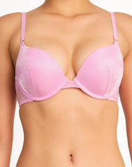 La Senza Sexy Double Pushup Plunge Bra 34B / Light Pink