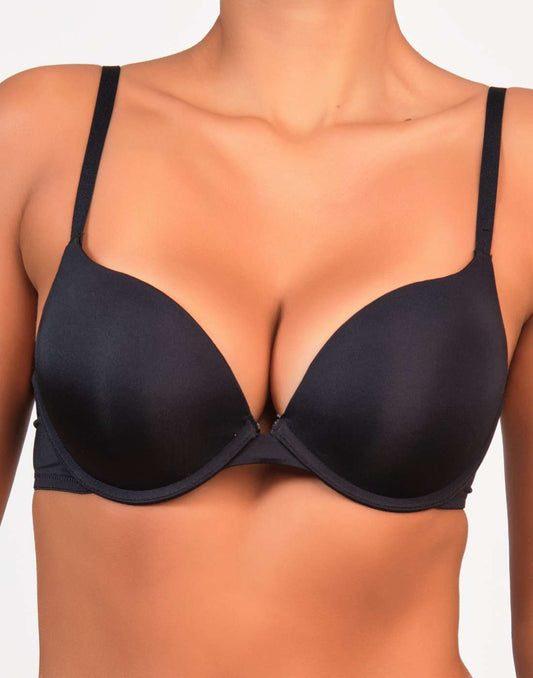 La Senza Sexy Lightly Lined Full Coverage Lace Bra Black / 34B