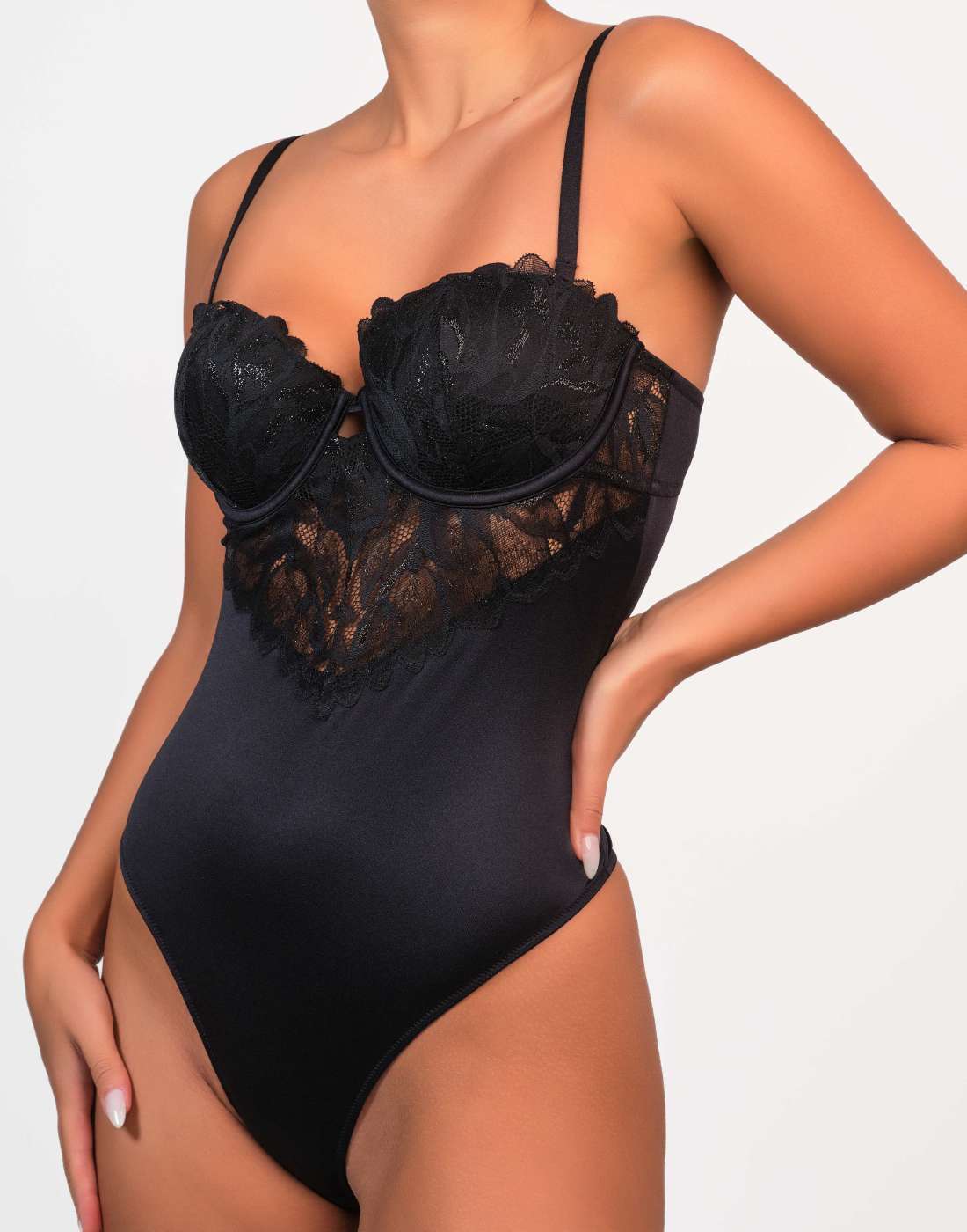 La Senza Sexy Sleep Bodysuit Black / MED