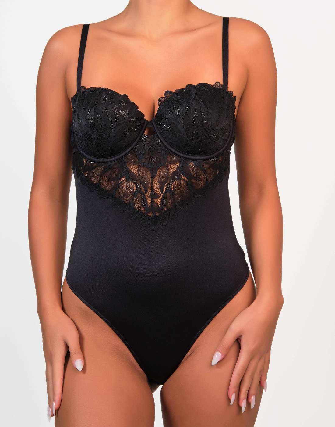 La Senza Sexy Sleep Bodysuit Black / MED