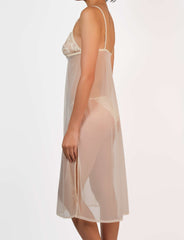 Slip Mid Length Sheer Mesh W Tropadelic Lc Cups 4Qil / MED