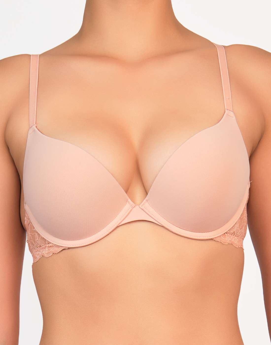 La Senza Obsession Pushup Plunge Bra Light Pink / 34B