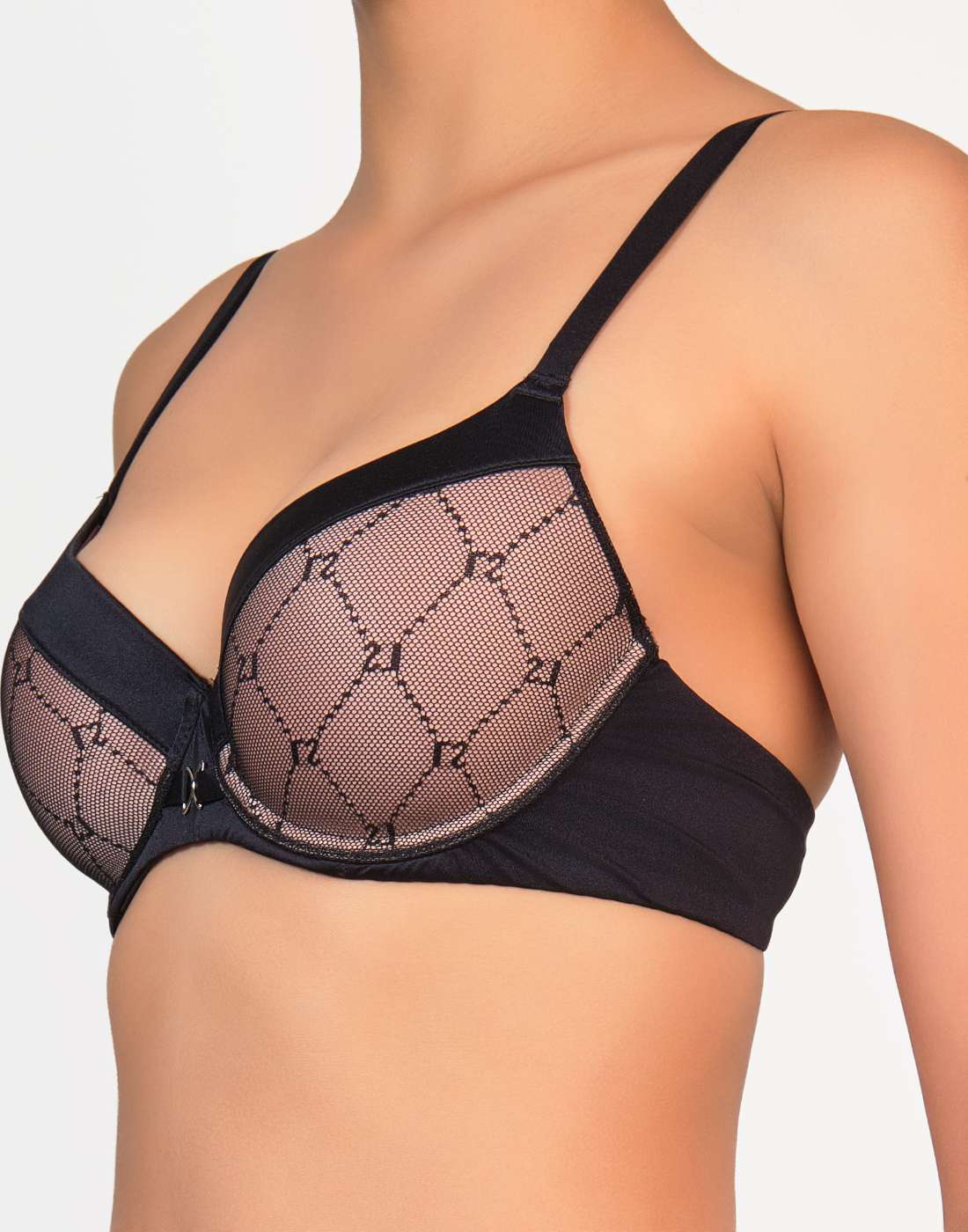 La Senza Sexy Lightly Lined Full Coverage Bra Black / 34B