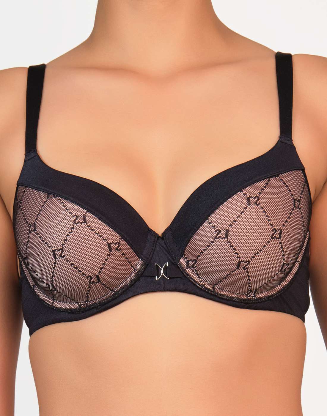 La Senza Sexy Lightly Lined Full Coverage Bra Black / 34B