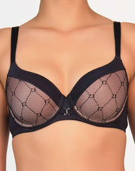 La Senza Sexy Lightly Lined Full Coverage Bra Black / 34B