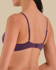 LA SENZA ESSENTIALS DEMI COTTON BRA Wine / 34B