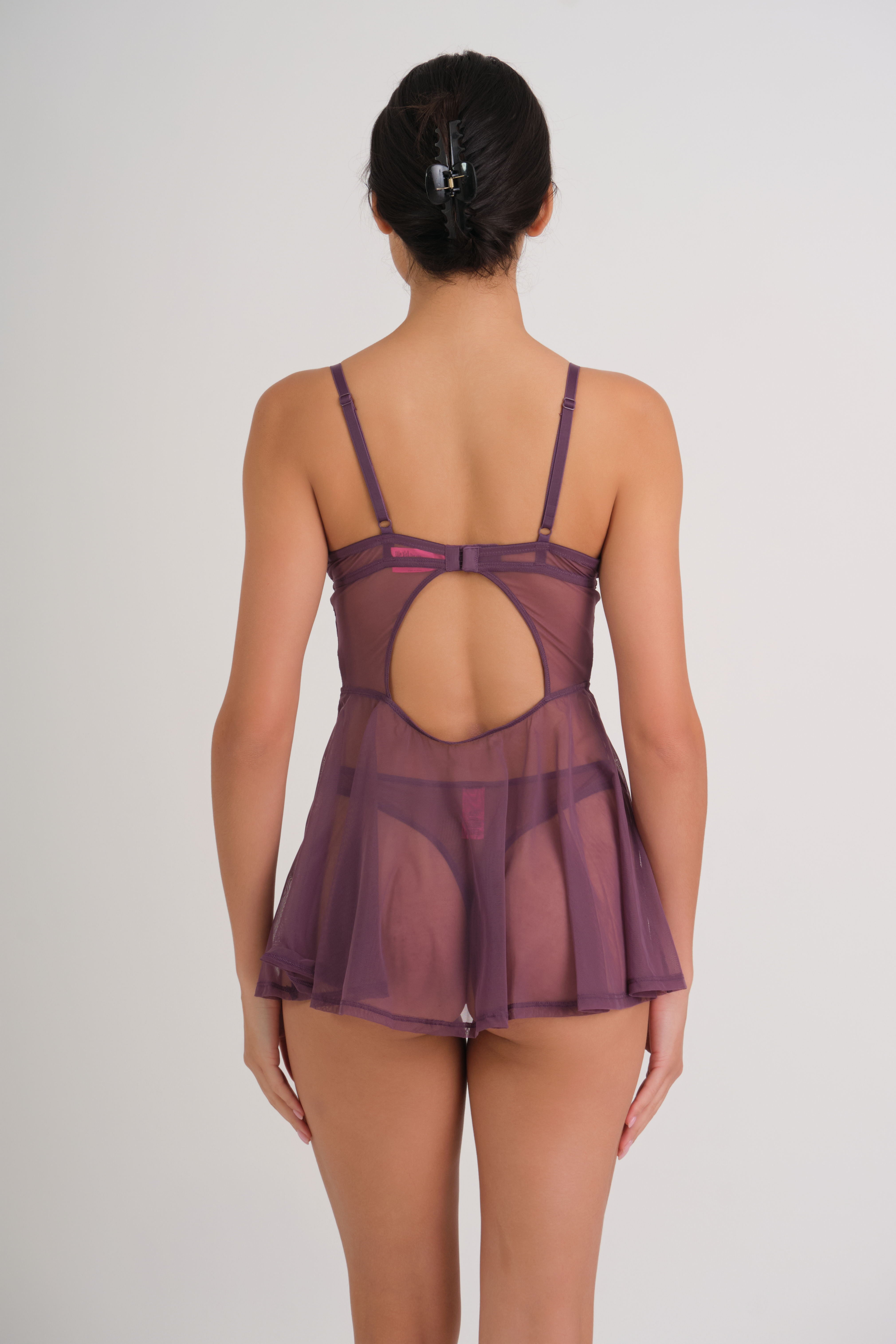 Bbd Cns Demi Sheer Luv Lc Basque Waist OPPX / MED