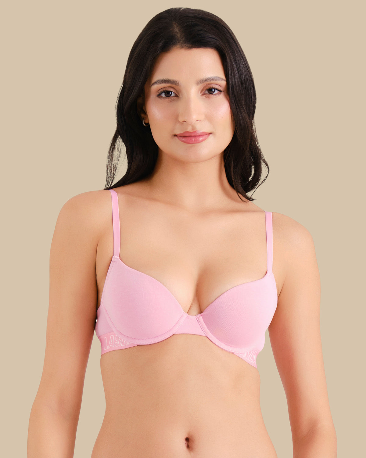 ESSENTIALS LL DEMI- KNOCKOUT LOGO CTN MAKE ME BLUSH / 34A