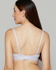 ESSENTIALS LL DEMI- KNOCKOUT LOGO CTN LAVENDER CAKE / 34A