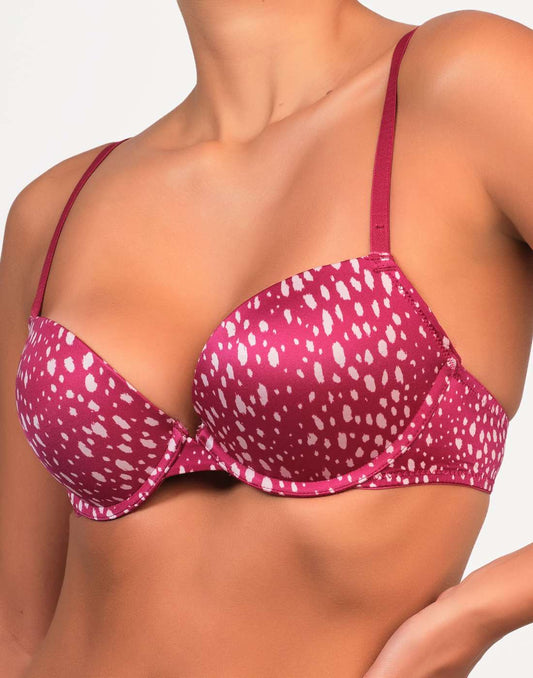 Hl Bt Tb Pl Bc Cttn Dot Print Dapple Dots Red / 34B