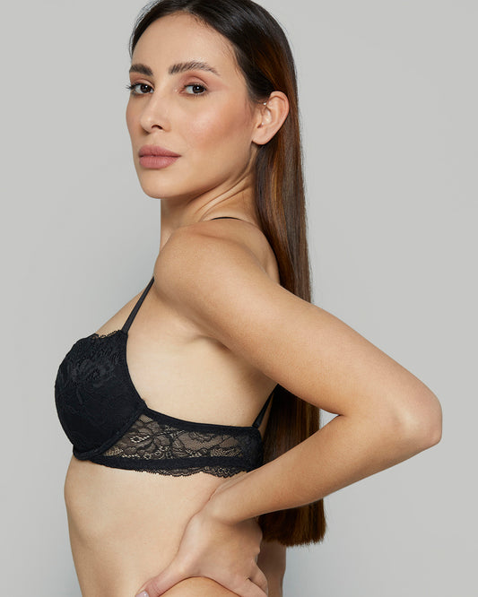 BG BO GP PL BC ALL OVER LACE JET BALCK / 34B