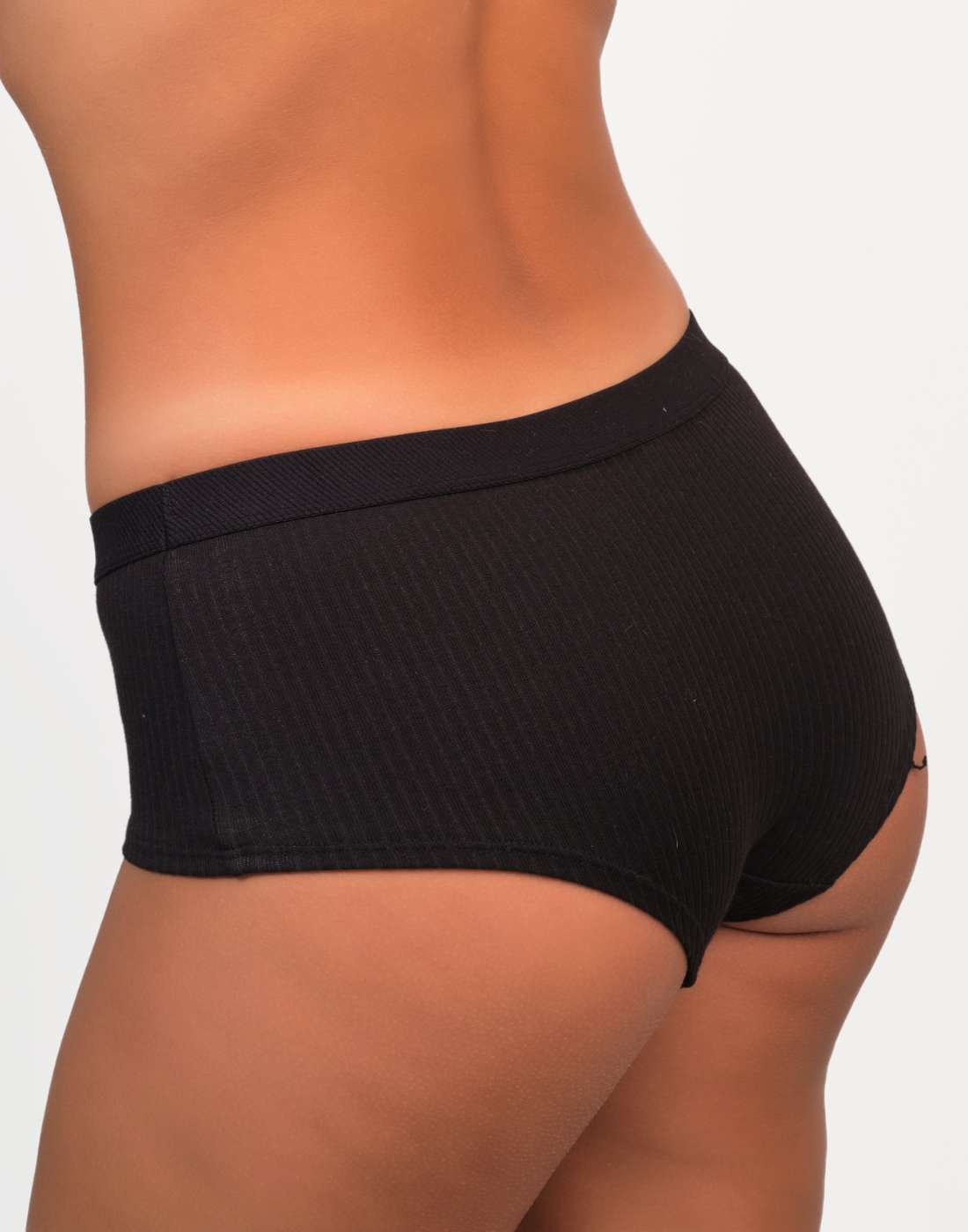 Isla & Evie Trendy Boyshort Panties Black / MED