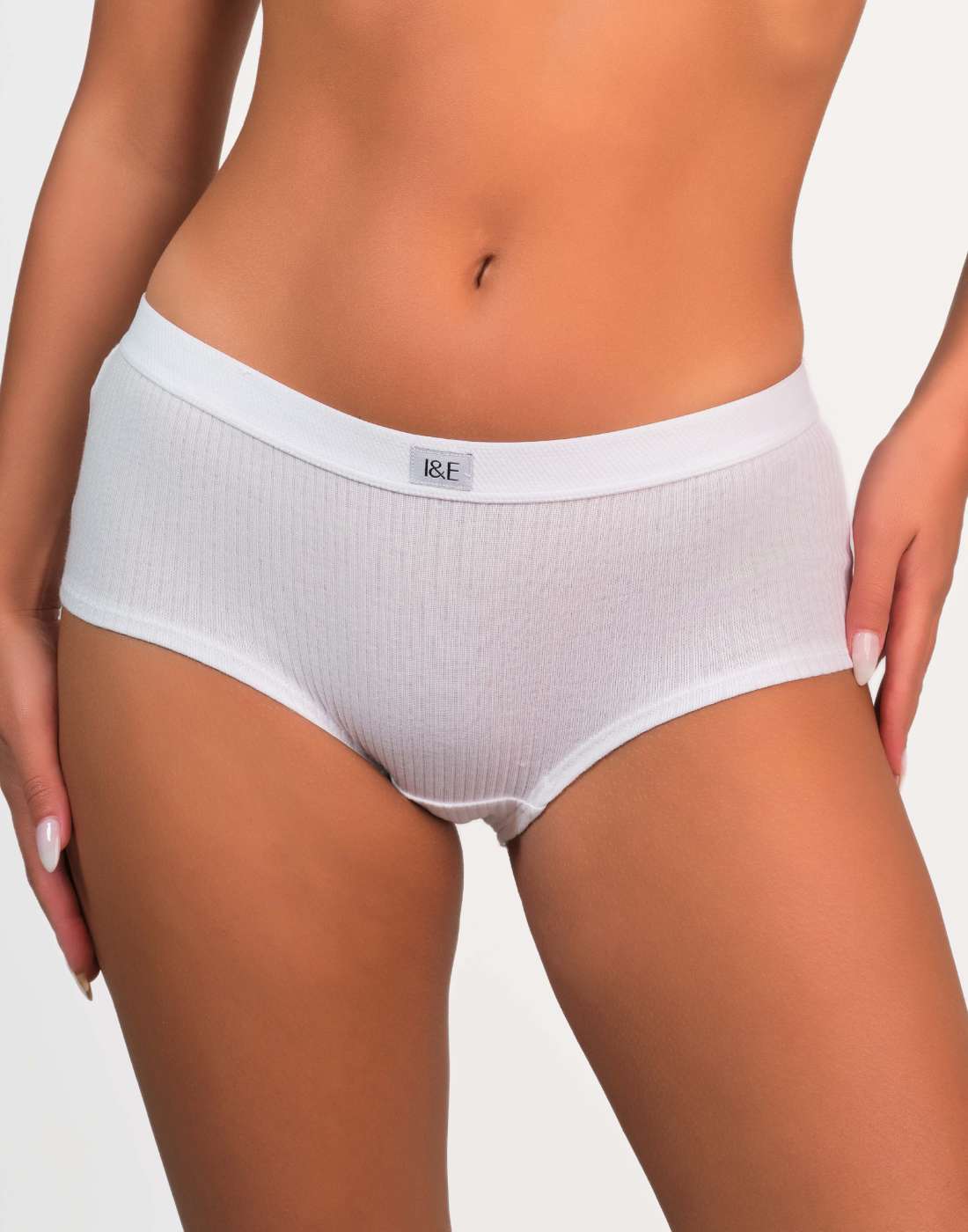 Isla & Evie Trendy Boyshort Panties White / MED