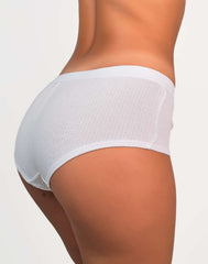 Isla & Evie Trendy Boyshort Panties White / MED