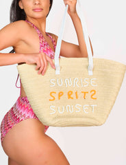 South Beach  Basket Shoulder B Beige / O/S