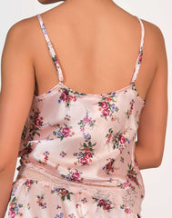 Isla & Evie Satin Cami MED / Floral Print