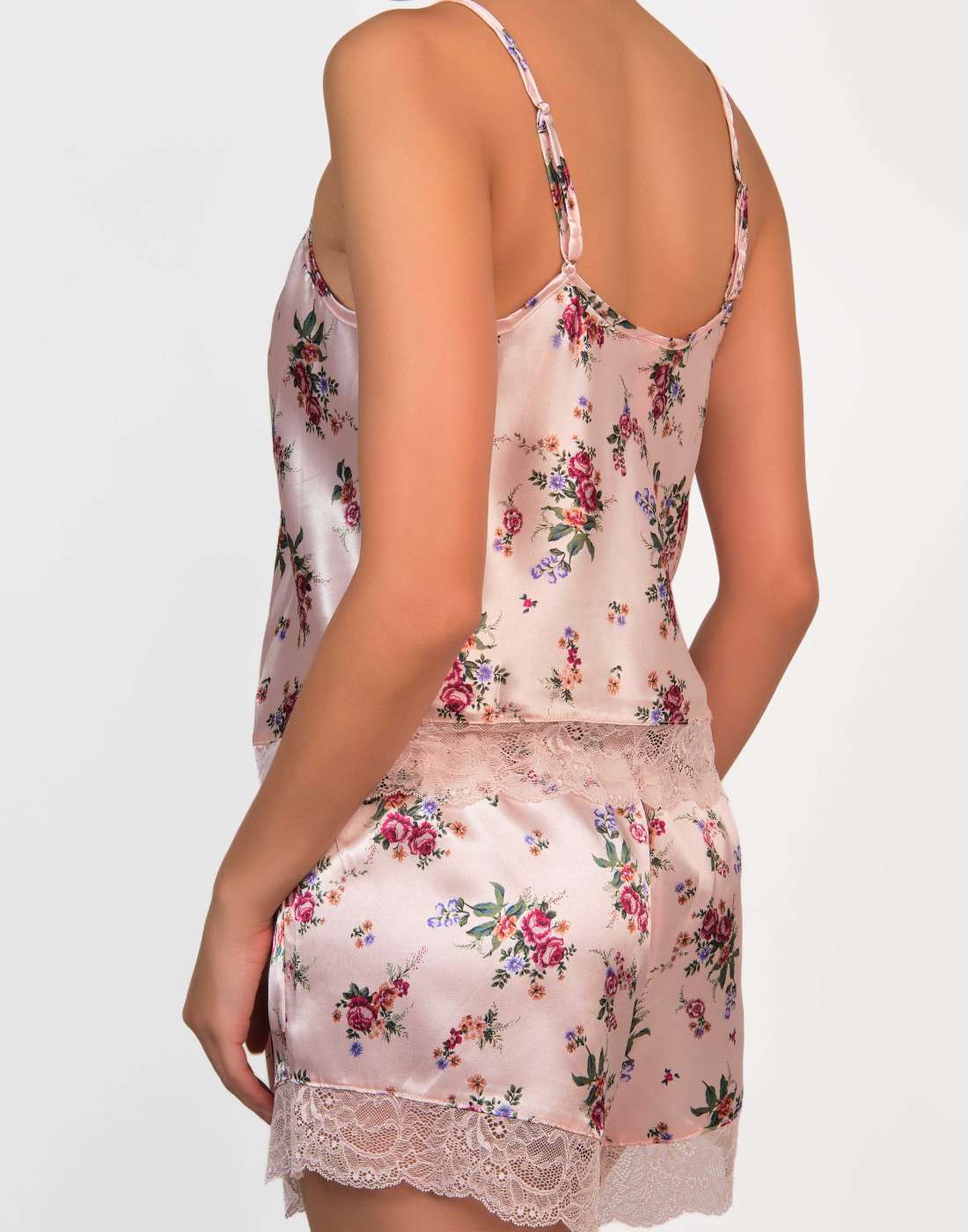 Isla & Evie Satin Cami MED / Floral Print