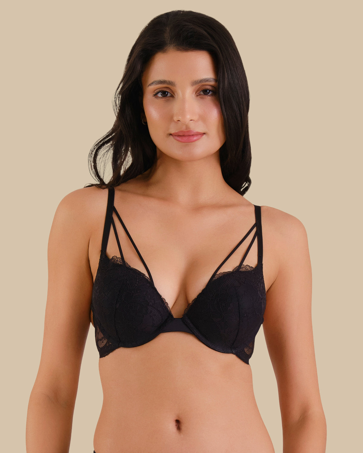 Isla & Evie All Over Lace JET BLACK-LSI / 34B