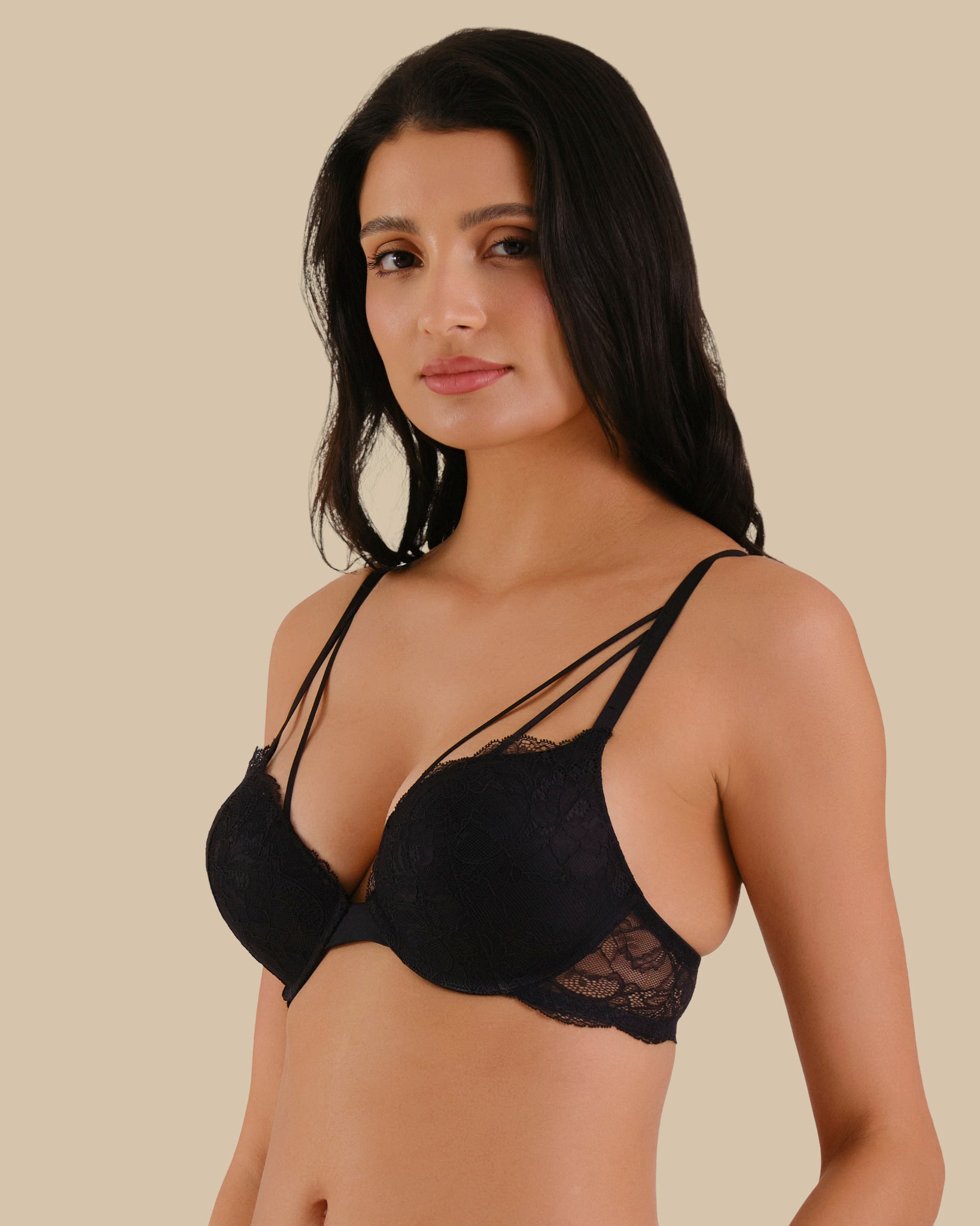 Isla & Evie All Over Lace JET BLACK-LSI / 34B