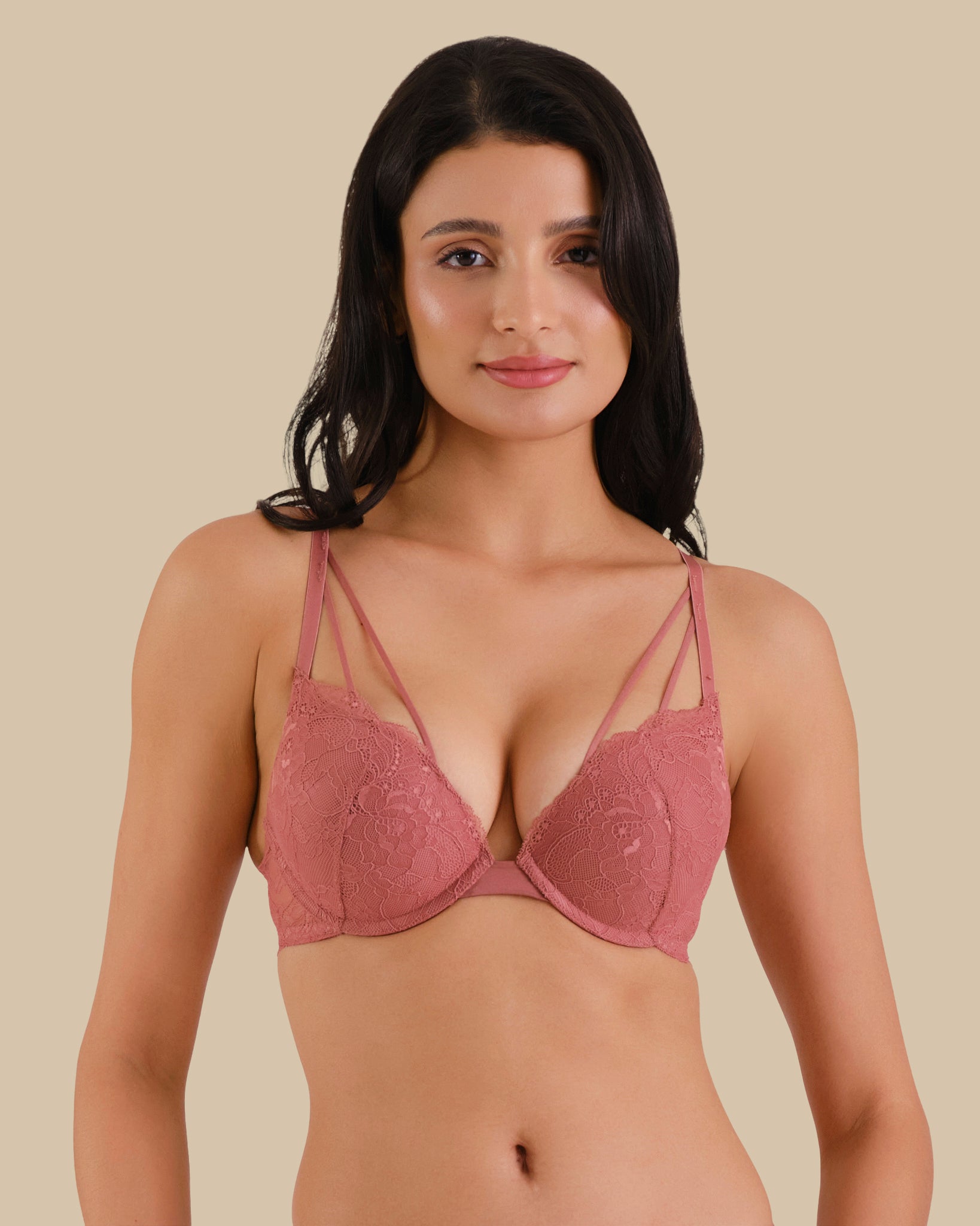 Isla & Evie All Over Lace WITHERED ROSE-LSI / 34B