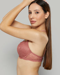 Isla & Evie All Over Lace WITHERED ROSE-LSI / 34B