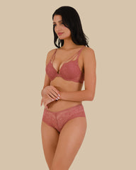 Isla & Evie All Over Lace WITHERED ROSE-LSI / 34B