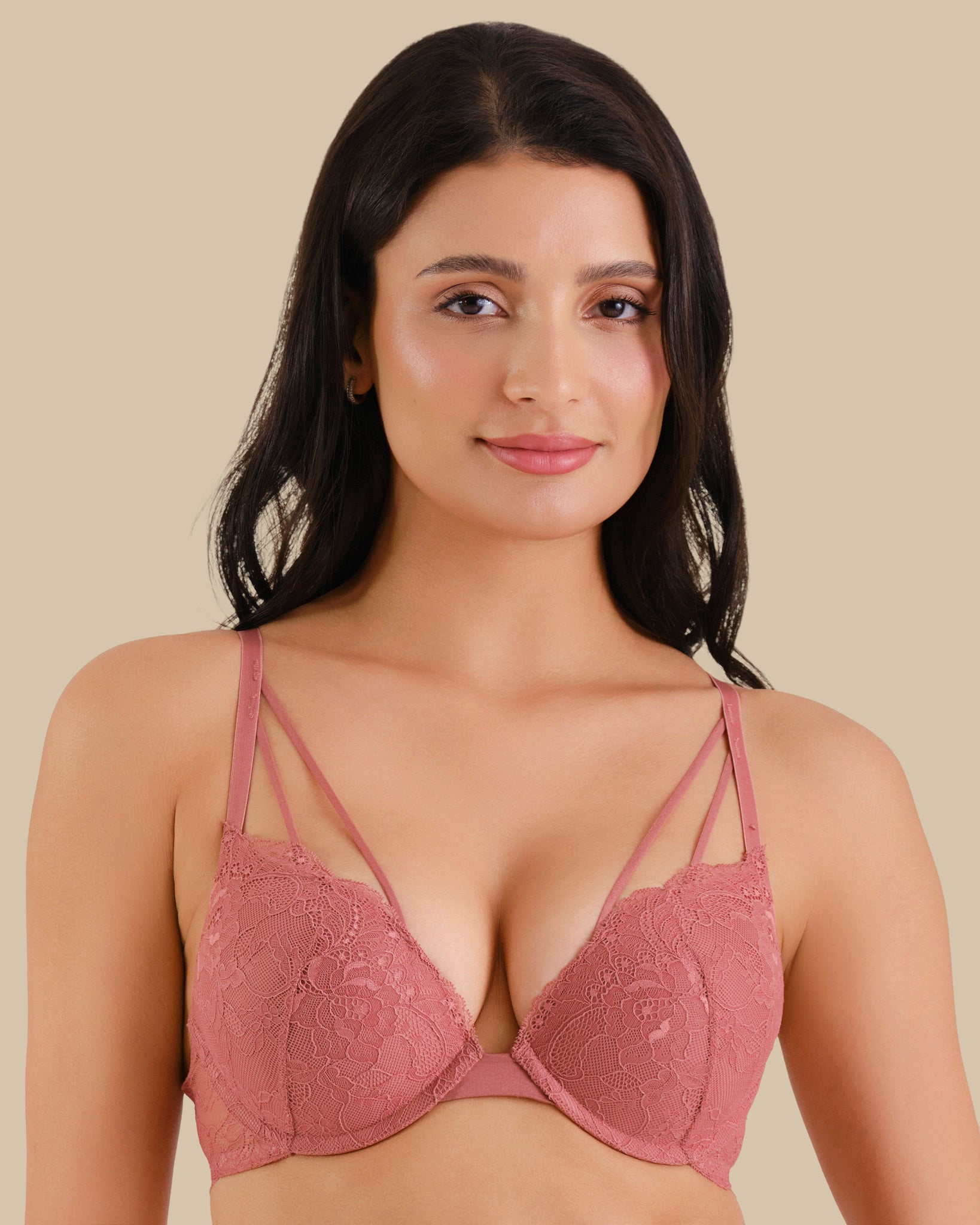 Isla & Evie All Over Lace WITHERED ROSE-LSI / 34B