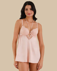 BABYDOLL PADDED WITH G-STRING PEACHY KEEN-LSI / S