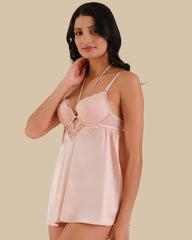 BABYDOLL PADDED WITH G-STRING PEACHY KEEN-LSI / S