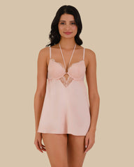 BABYDOLL PADDED WITH G-STRING PEACHY KEEN-LSI / S