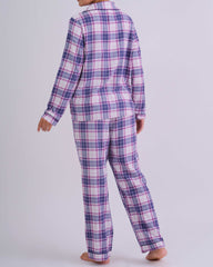 Holiday Flannel Long Pj Packs NAVY/PINK CHECK-LSI / MED