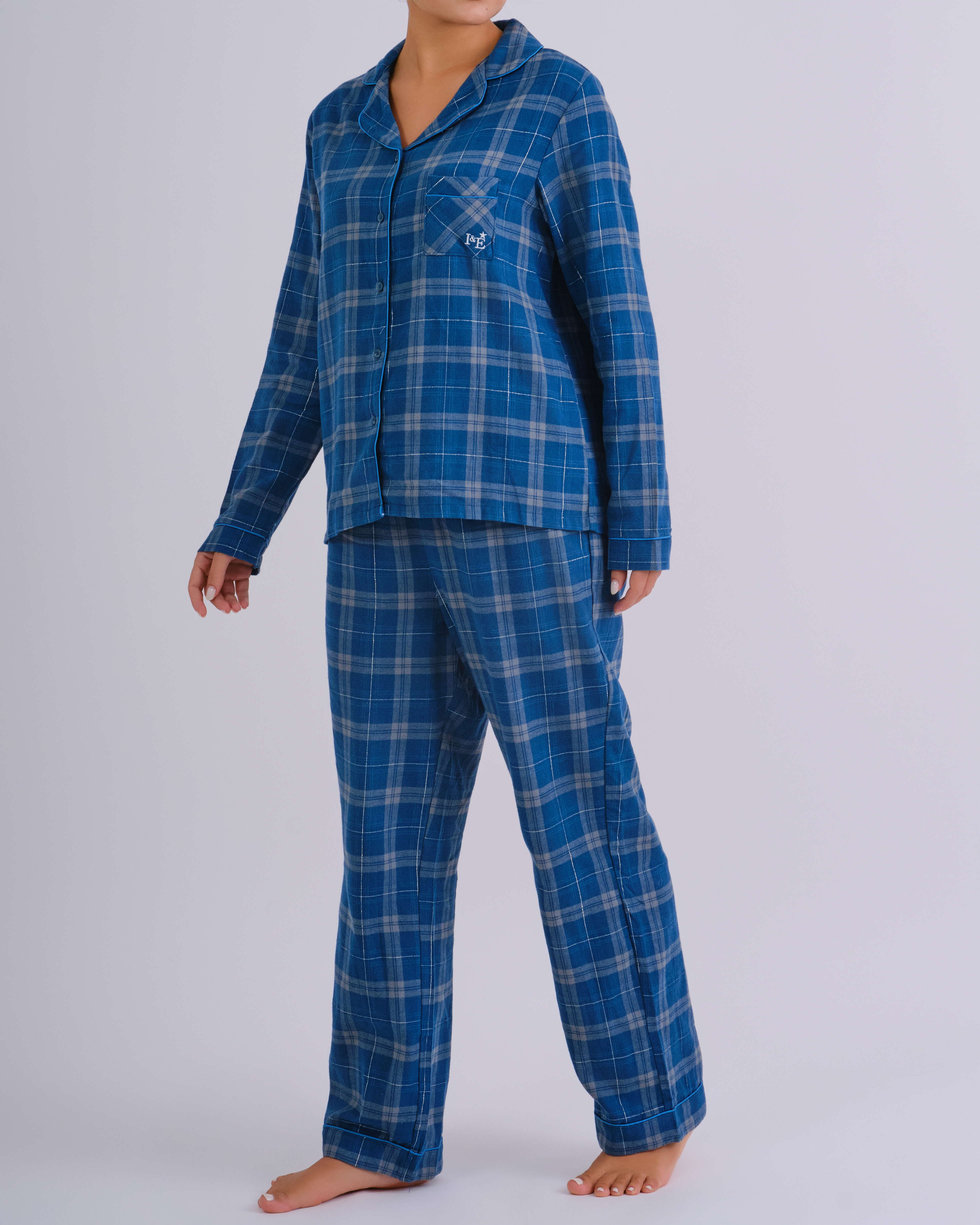 Holiday Flannel Long Pj Packs RED LUREX CHECK-LSI / MED