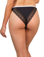 Isla & Evie Trendy Thong Black / MED