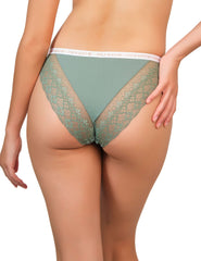 Isla & Evie Trendy Bikini Panties Dark Green / MED