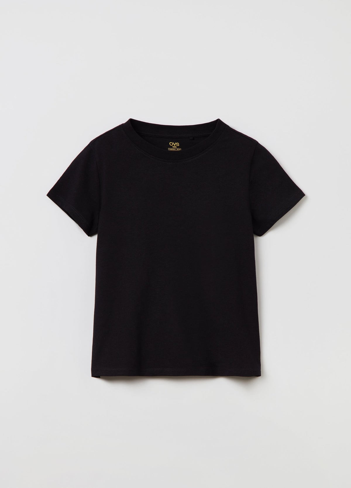 Cotton T-shirt with round neck