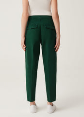 Cigarette trousers with darts