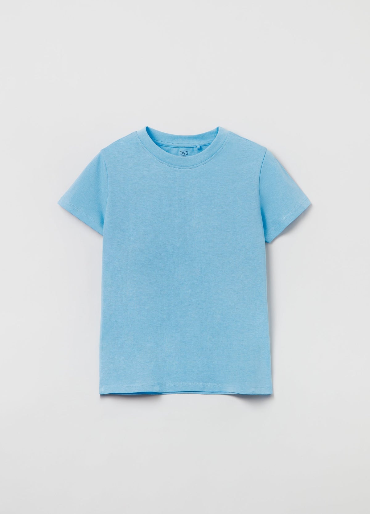 Cotton T-shirt with round neck