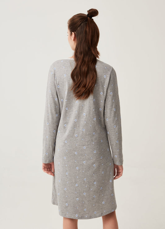 Nightdress with floral print