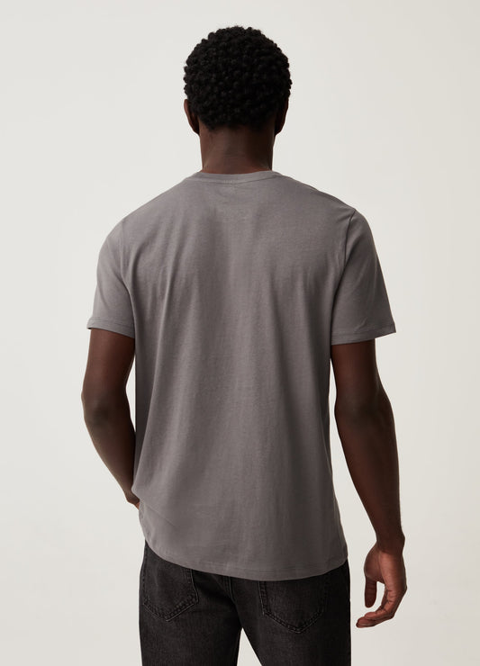 Organic cotton T-shirt with round neck