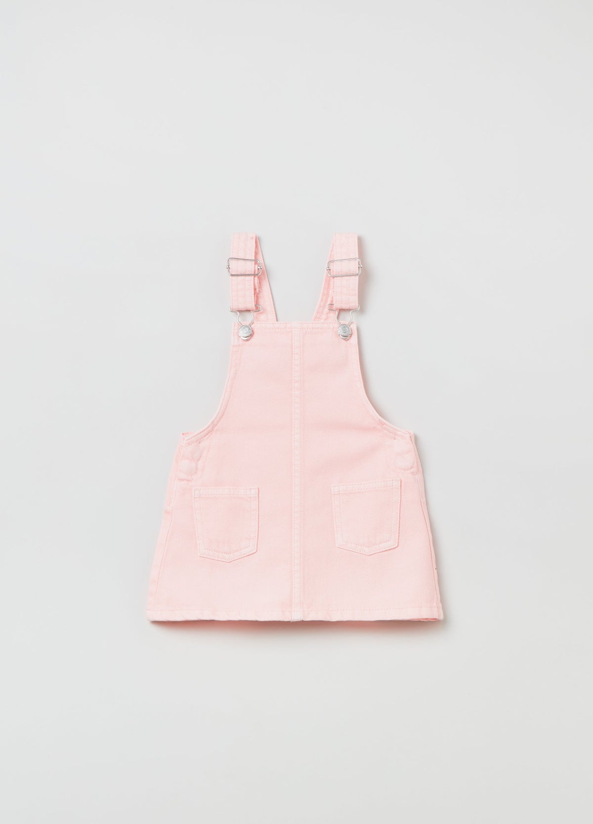 Denim pinafore dress with pockets