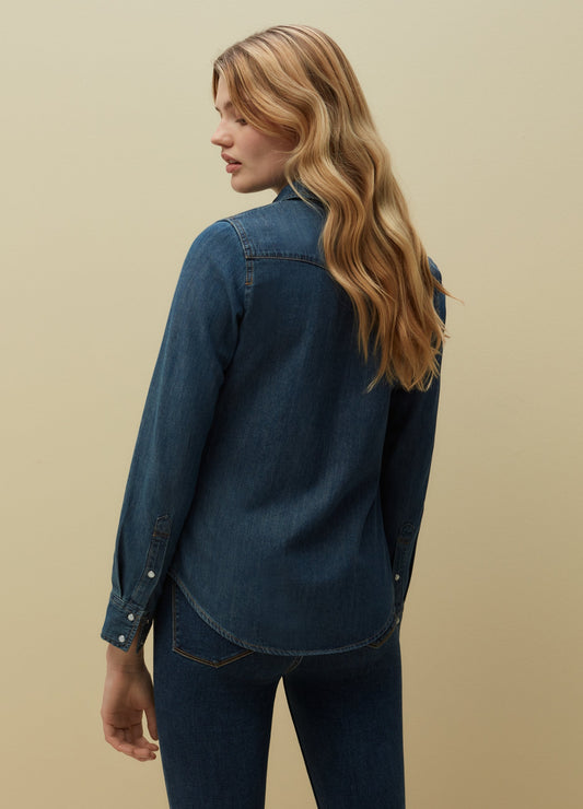 PIOMBO cowboy shirt in denim