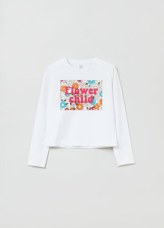 OVS Kids Girl Long-Sleeved T-Shirt With Print