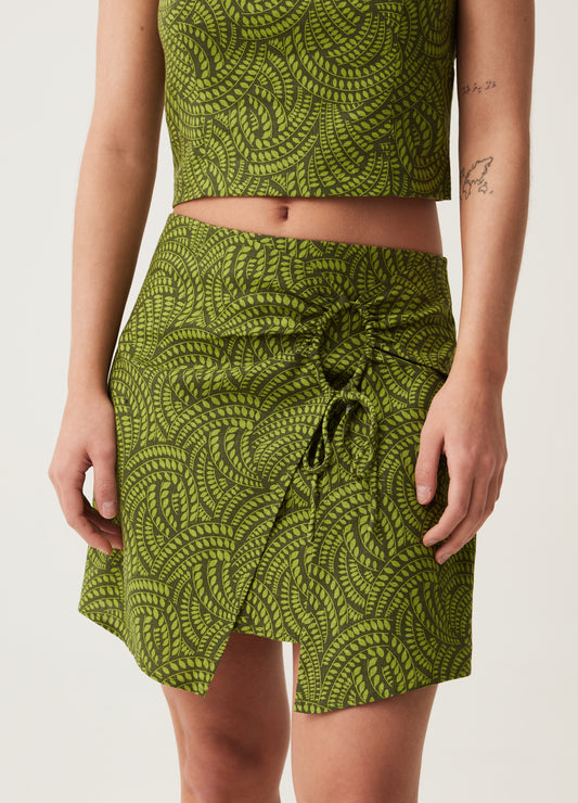 Sarong skirt with all-over print